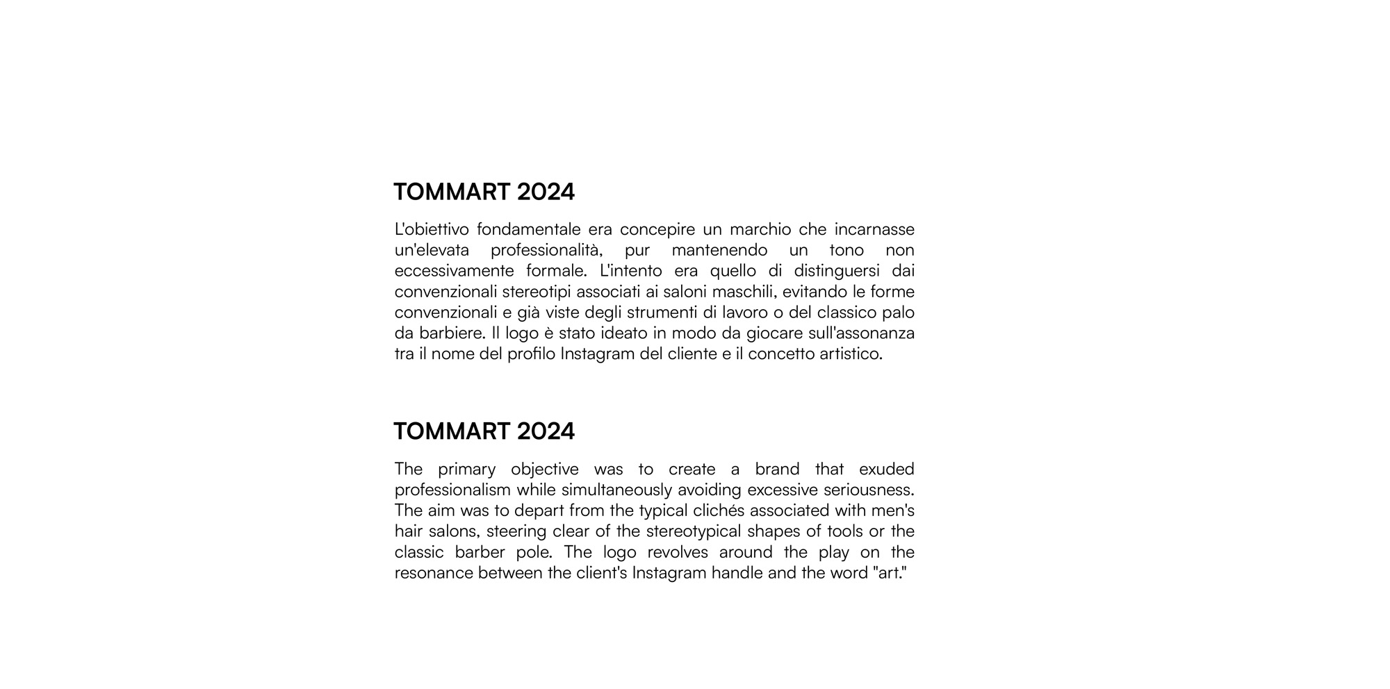 Presentazione Tommart