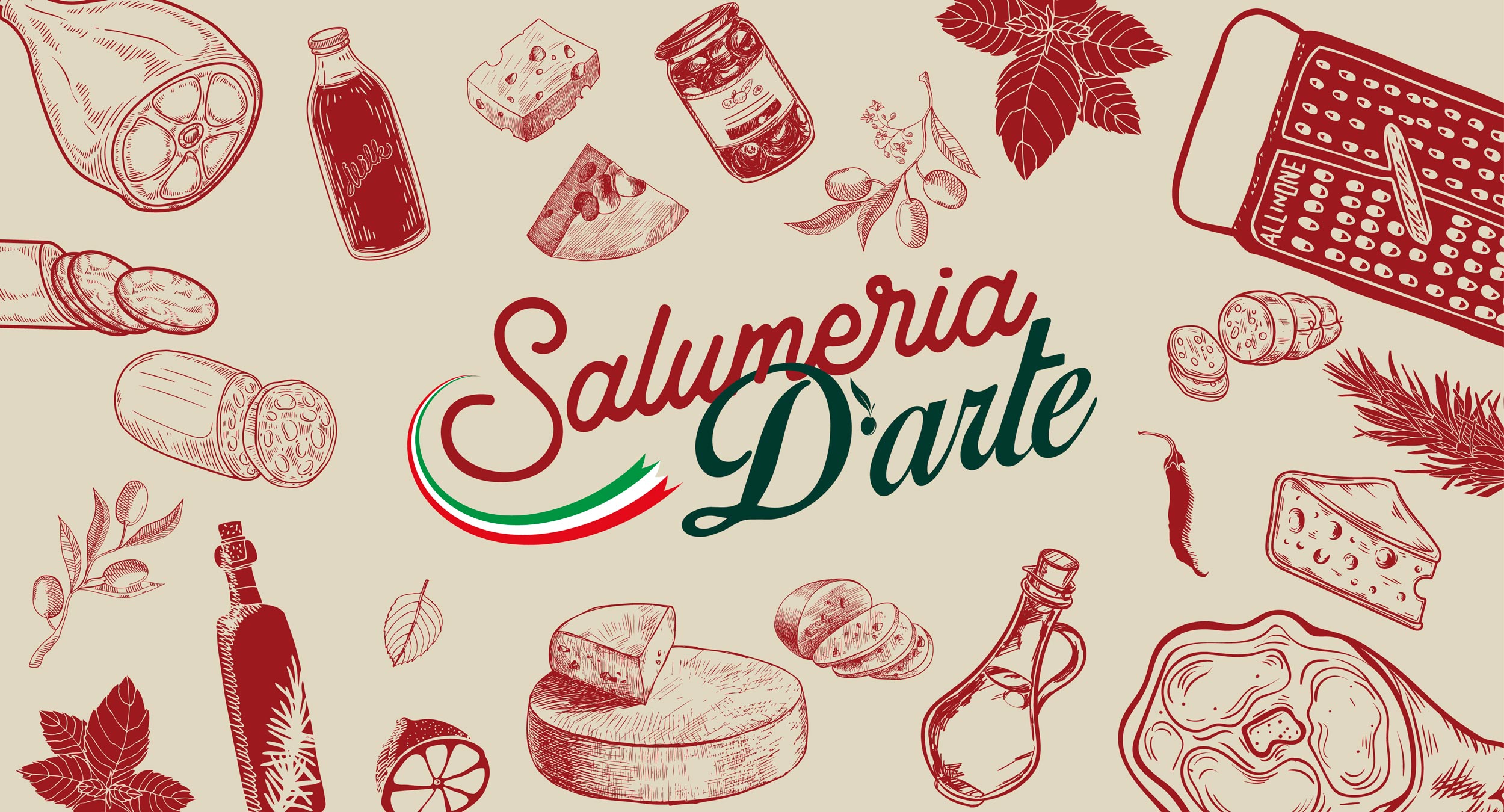 Grafica Brand identity Salumeria d'arte
