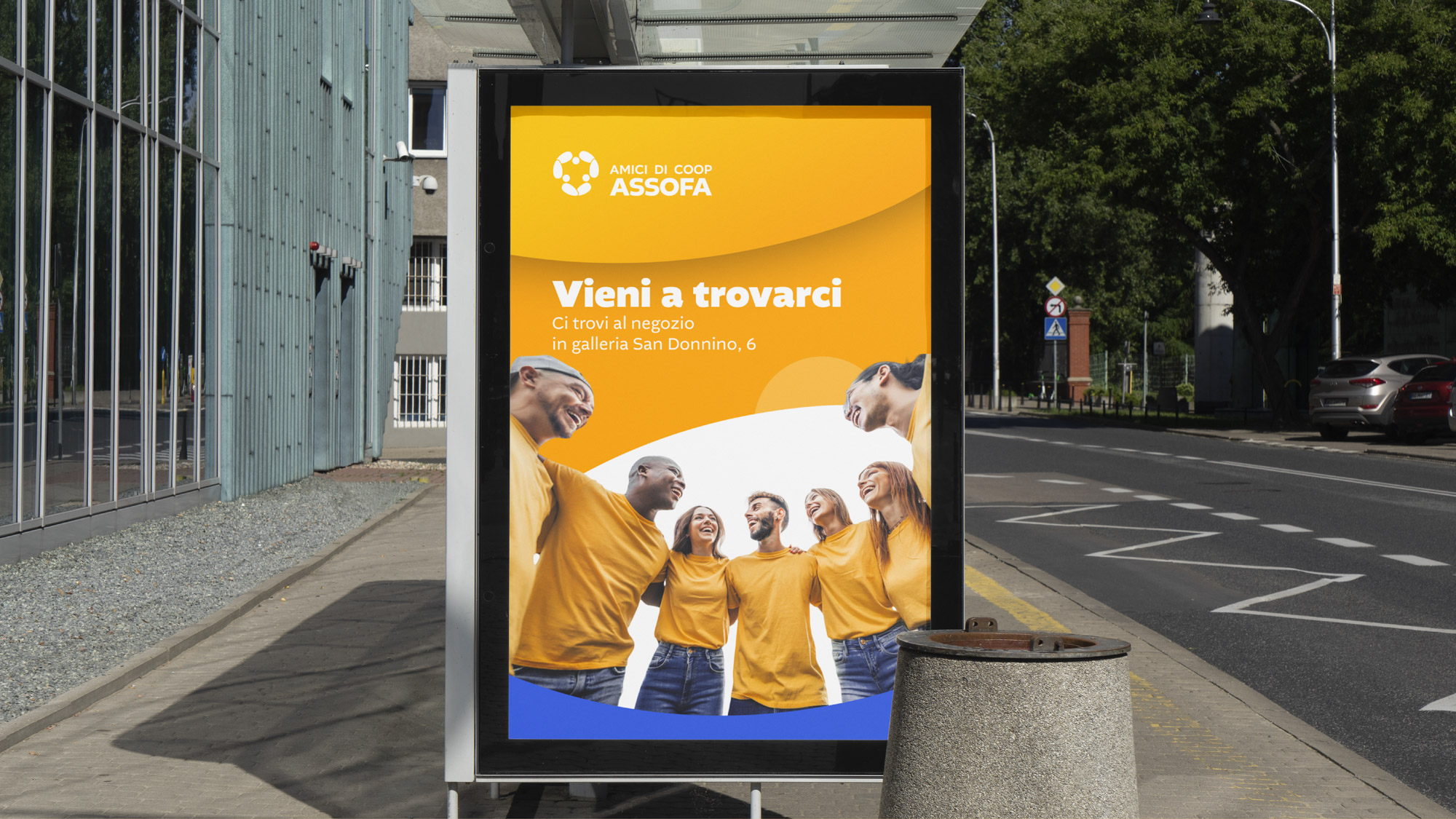 Poster Coop Assofa rebranding