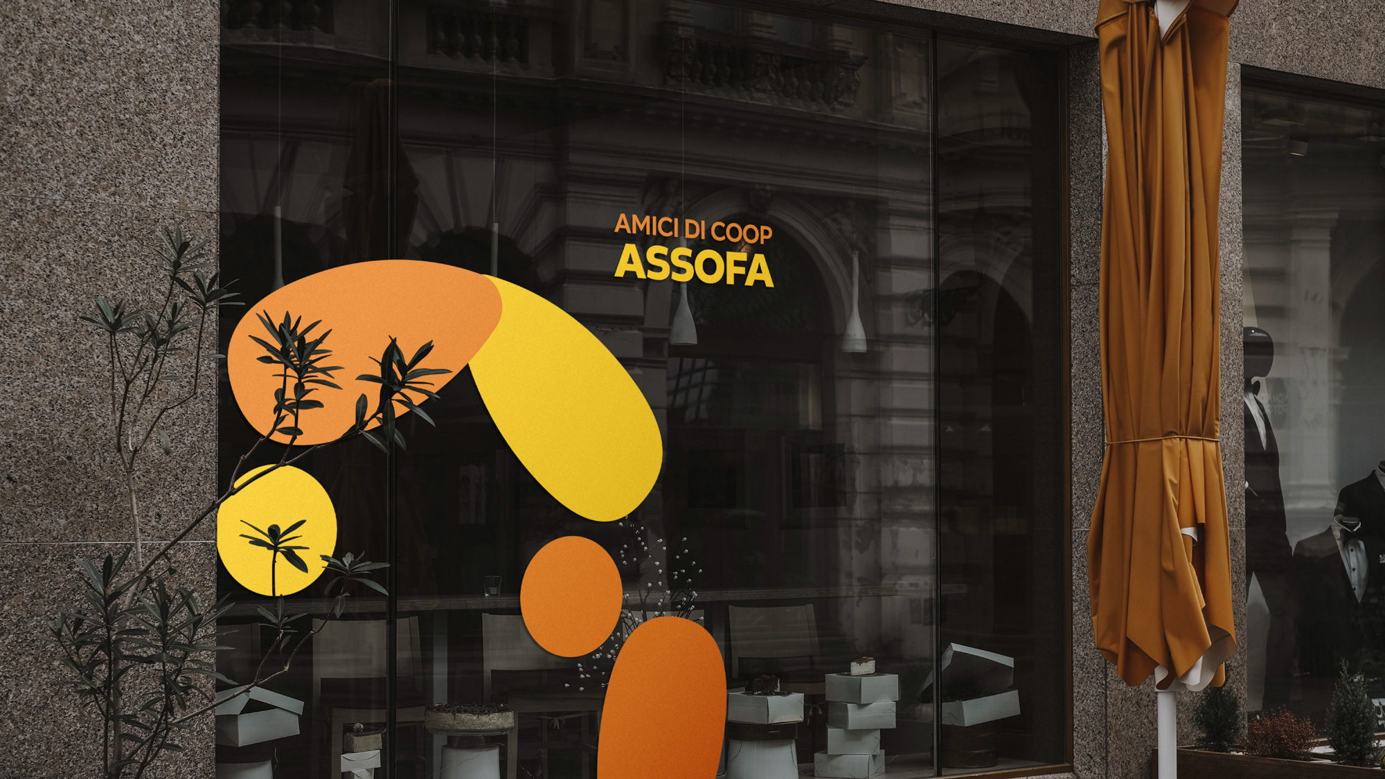 Vetrina Coop Assofa Rebranding